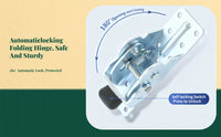 Automatic Locking Folding Hinge, sturdyDuty Stainless Steel, Stable Connection for Furniture Surface, Extension Support Bracket