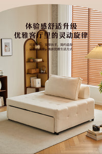 泡芙单人沙发床折叠两用2025新款小户型客厅多功能二合一抽拉伸缩