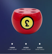 东莞红色笔筒台球笔筒桌面文具收纳笔筒现货批发办公收纳笔筒