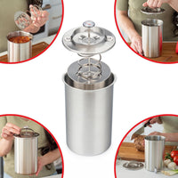 304 Stainless Steel Meat Steamer Pot with Thermometer for Ham Making