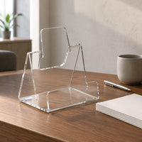 Acrylic Brochure Display Stand Slant Back Design Countertop Brochure Stand