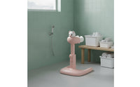 Standing Baby Shower Stand with Adjustable Height Stable Baby Shower Stand with Anti-Slip Base Hygienic Bath Support with Showerhead Holder Smooth for Bathroom