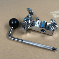 Drum Set Tom Suspension with Universal Adjustment and Cowbell Clamp