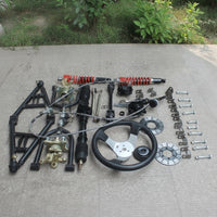 Front Axle Kit with Disc Brakes Upgrade Front Axle Assembly Kit Adjustable Hardware for Rough-Terrain Fabrication