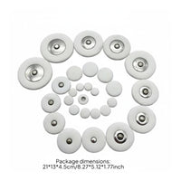 28 Pieces Sheepskin Material B-Flat Soprano Sax Key Pads Good Sealing Soprano Sax Pad Set Saxophone Tone Hole Pads for Musicians