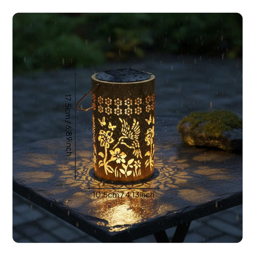 Solar Hummingbird Lantern IP65 Hummingbird Shadow Light Decorative Pattern