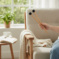 2 Pieces Celestial Drum Sticks Solid Wood Percussion Drum Drum Mallets Mellow Sound Steel Drum Beaters for Beginners, Kids, Meditation