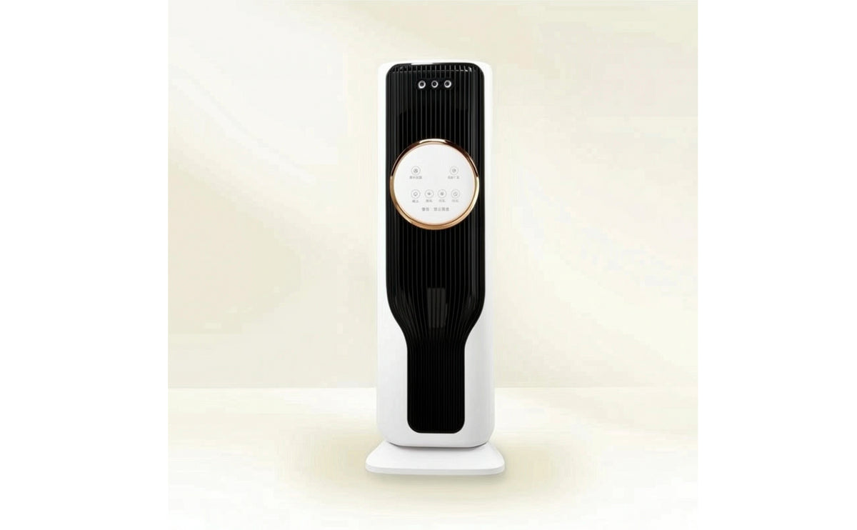 Floor-Standing Air Cooler and Heater 2-in-1 Vertical Fan with Handheld Controller Control Heating Air Conditioner with Heater Year-Round for Living Room, Home, Bedroom, Office