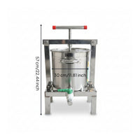 Honey Pressing Machine Vertical Screw Press Side Carrying Handles