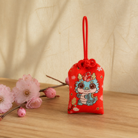 Japanese Omamori Koi Lucky Charm Sachet Empty Bag for Necklaces, Backpacks, and Purses