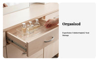 Makeup Organizer Tray Multiple Compartments Clear Partitioned Organizer