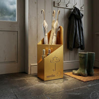 Partitioned Umbrella Storage Rack Sturdy Steel Metal Umbrella Stand Stable