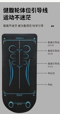 Ab Wheel Mat Shock-Absorbing Non-Slip Yoga Mat for Home Fitness