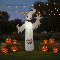 Inflatable Inflatable Ghost Spooky Inflatable Ghost with Pumpkin Freestanding Outdoor for Indoor