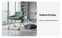 Padded Folding Recliner Cushiony Cushioning Reclining Chair Removable Cushion