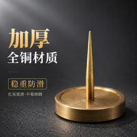 修表工具纯铜摆轮支架 加厚材质不易变形 稳固夹持摆轮不伤零件