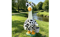 23 Inch Goose Clothes Cow Print Goose Costume for Porch, Yard, Garden, Farm