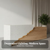 Office Lobby Desk Minimalist Design Commercial Receptionist Desk Sturdy Construction Salon Front Counter for Receptionists, Boutique, Company Entrance