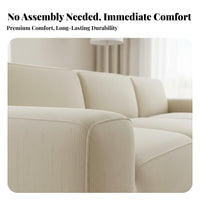 Compressible Foam Sofa Vacuum Packed Modular Block Sofa Minimalist Design Low Minimalist Cushioned Couch for Young Families, Adults, Lounging, Studio