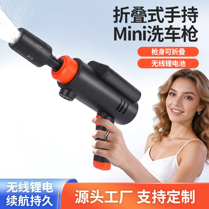 Mini Foldable Handheld Car Washer High Pressure Wireless