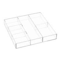Acrylic Drawer Box Transparent Adjustable Divider Box Scratch-Resistant Compartment Tray for Surface