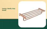 Coral Gold Bathroom Hardware Set, Wall Mounted
