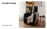 Reclining Esports Chair Reclinable Upholstered Recliner Adjustable spinerest Highspine Support for Home Users, Adults, Game Room