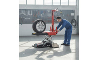 Heavy Duty Tire Lifting Cart with Scissor Lift Compact Pneumatic Tire Lifting Cart for Mechanics