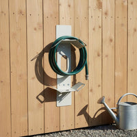 Garden Hose Rack Heavy Duty Metal Water Pipe Holder Weather-Resistant for Yard