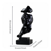 Abstract Face Sculpture Glossy Face Sculpture Minimalist for Homeowners