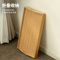 Folding Solid Wood Kang Table for Bay Window, Tatami Tea Table, Nordic Style