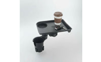 Raised Rim Car Cup Holder Tray Organizer Stable Phone-Supporting Cup Holder Tray Black Auto Accessory Multifunctional