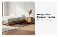 Bedside Vanity Table Modernist Design Nightstand Sturdy Construction for Apartment