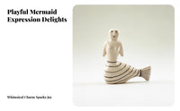 Resin Mermaid Figurine Smooth Room Decoration Ocean Theme