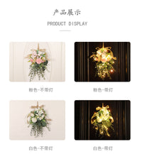 Eucalyptus Hanging Bouquet Wall Decoration with Chrysanthemum, Fabric