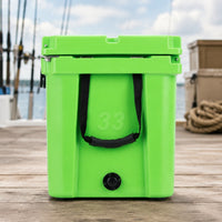 Portable Cooler with Basket and Divider Heavy-Duty Ice Chest Box Leakproof for Camping
