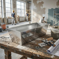 Cement Trough Trapezoidal Mortar Pan Rigid for Home Renovation, Diyers