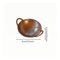 Copper Tea Accessory Polished Surface Display Ornament Vintage Look