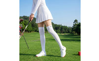 Terry Sole over-the-Knee Golf Socks Wear-Resistant over the Knee Sock Elastic Thigh High Sock Soft for Women