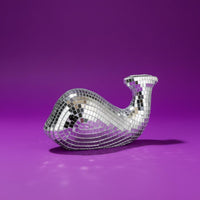 Disco Ball Dolphin Sparkling Mirrored Dolphin Figurine Great Gift for Office