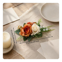 Wrist Corsage and Boutonniere Set Elegant Wrist Corsage Long-Lasting for Bride