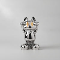 Fortune Cat Figurine Modern Cat Figurine Fortune Ornament for Entryway