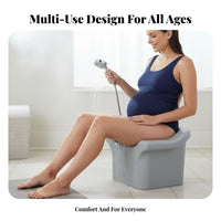 Backless Shower Seat Waterproof Bathing Chair High Load Capacity for Children