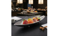 Serving Dish Stainless Steel Tray Rust-Resistant Fish-Shaped Food Plate for Buffet, KTV, Club