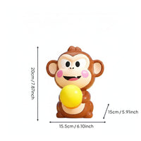 Interactive Game Catapult Monkey Toy Novelty Gift Head-Press Launching Monkey for Children, Party
