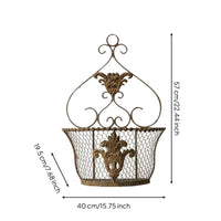 Wall Hanging Planter Basket Ornate Wall Floral Basket Scrolling for Balcony, Cafe