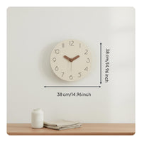 Silent Crystal Wall Clock Non-Ticking Modern Minimalist Clock 3D Engraved Numerals Nordic Design Timepiece for Office