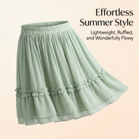 2 Piece Outfits Women with Frog Button Closure for Going Out, Two Sets with Elastic Waist Skirt, Summer Chinese Style