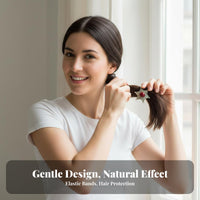 Elastic Hair Band High Elasticity Vintage Metal Hair Elastic Turquoise Tail Holder Secure Hold Long-Lasting for Women