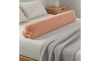 Lateral Sleeper Leg Pillow Removable and Washable Cover Long Bolster Pillow Skin-Friendly Material Bedding Accessory for Women, Tall People